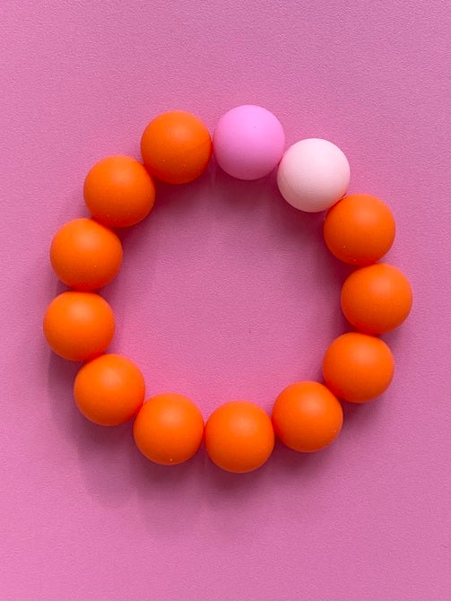 Armband Orange Knallrosa