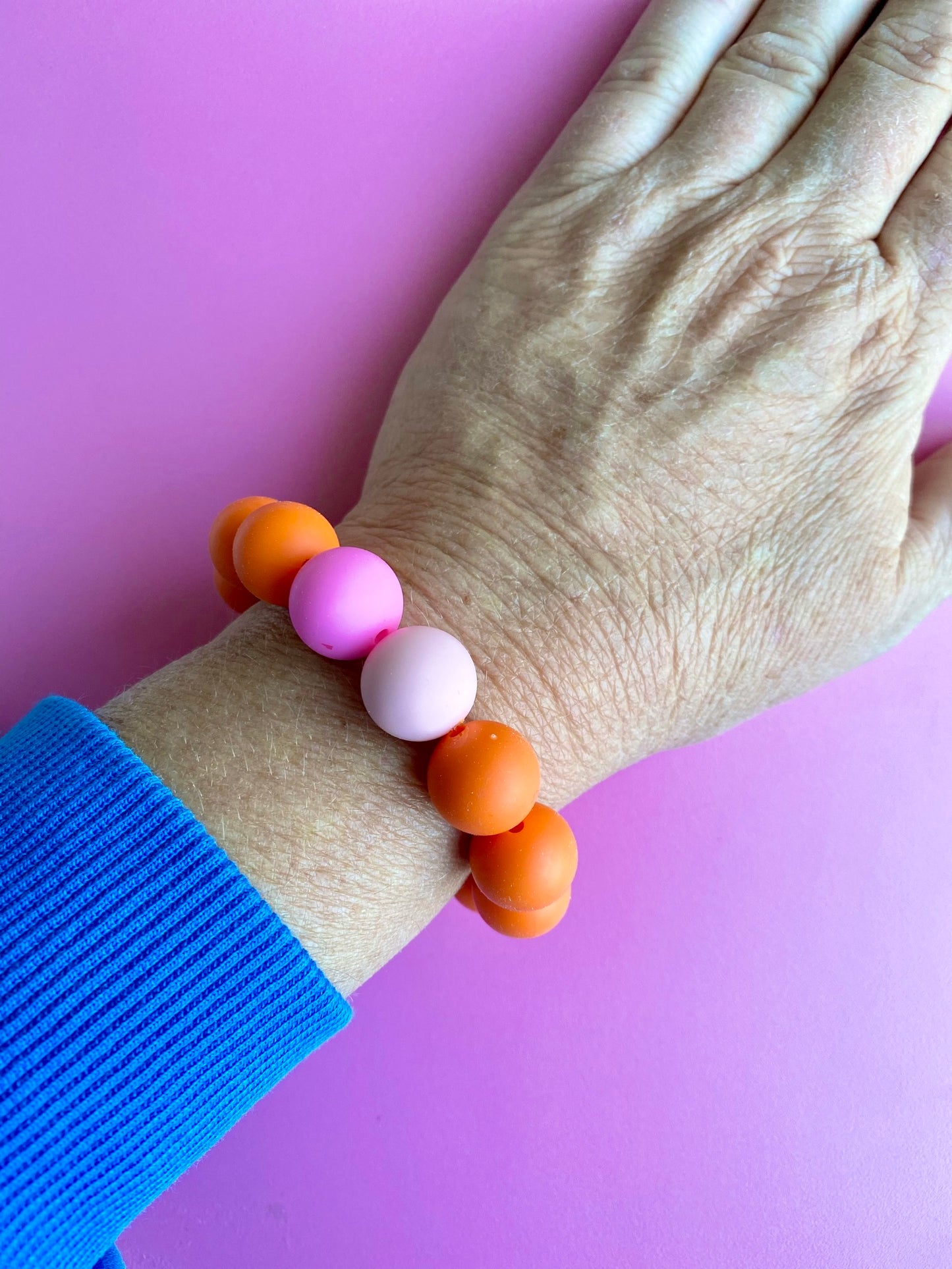 Armband Orange Knallrosa