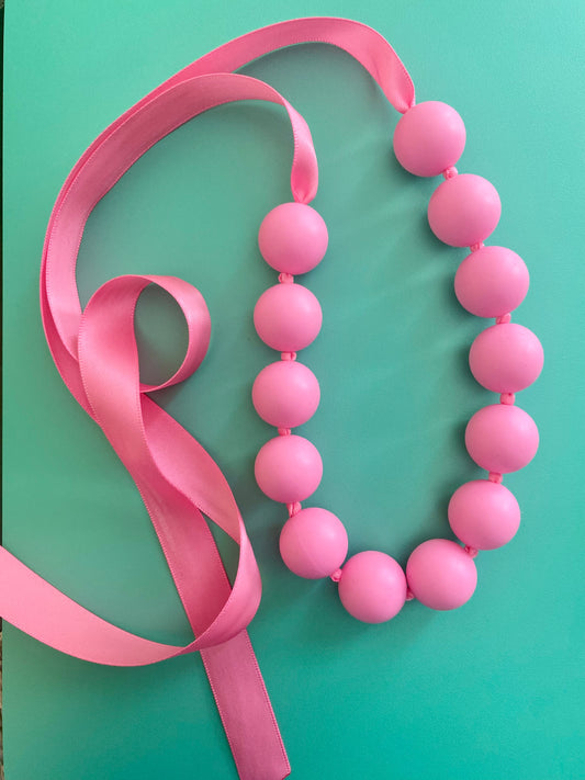 Halsband Knallrosa