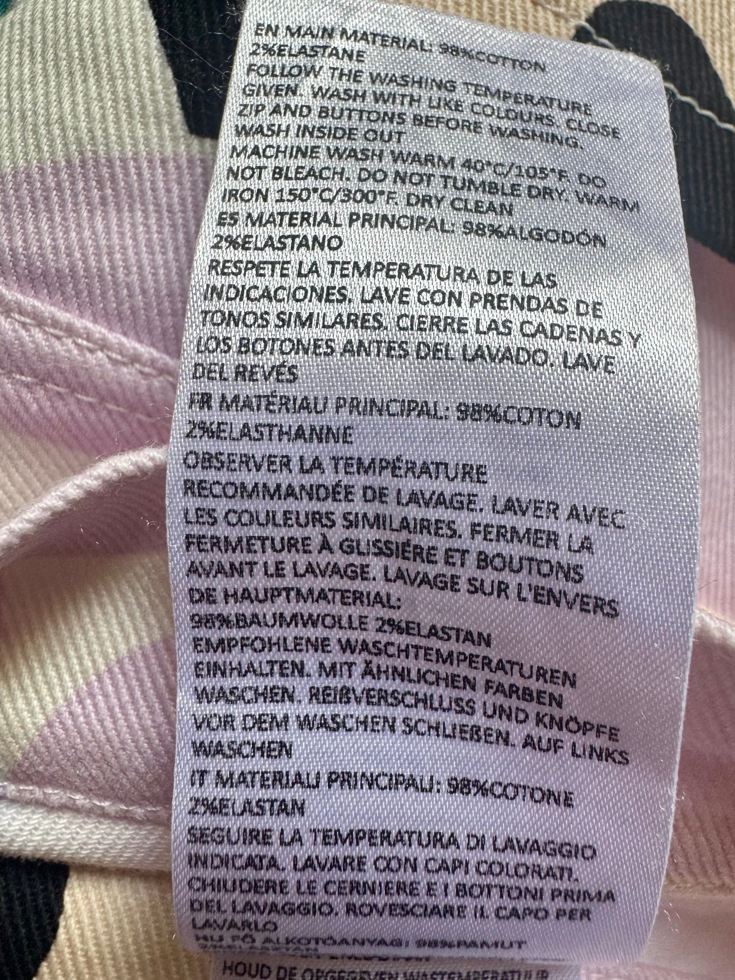 Marimekko Unikko ljusrosalila byxor stl. 42