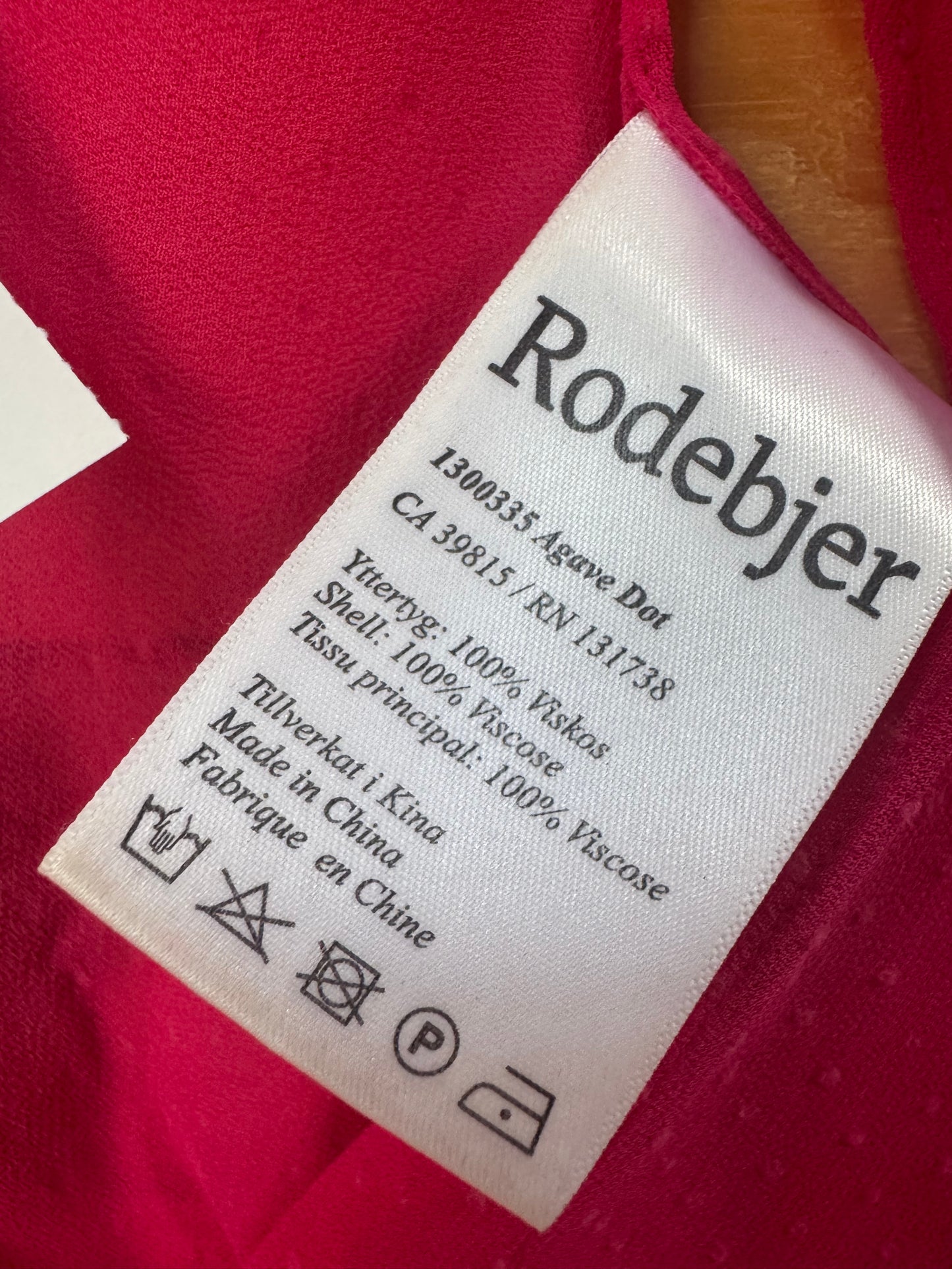 Rodebjer kaftanklänning cerise onesize