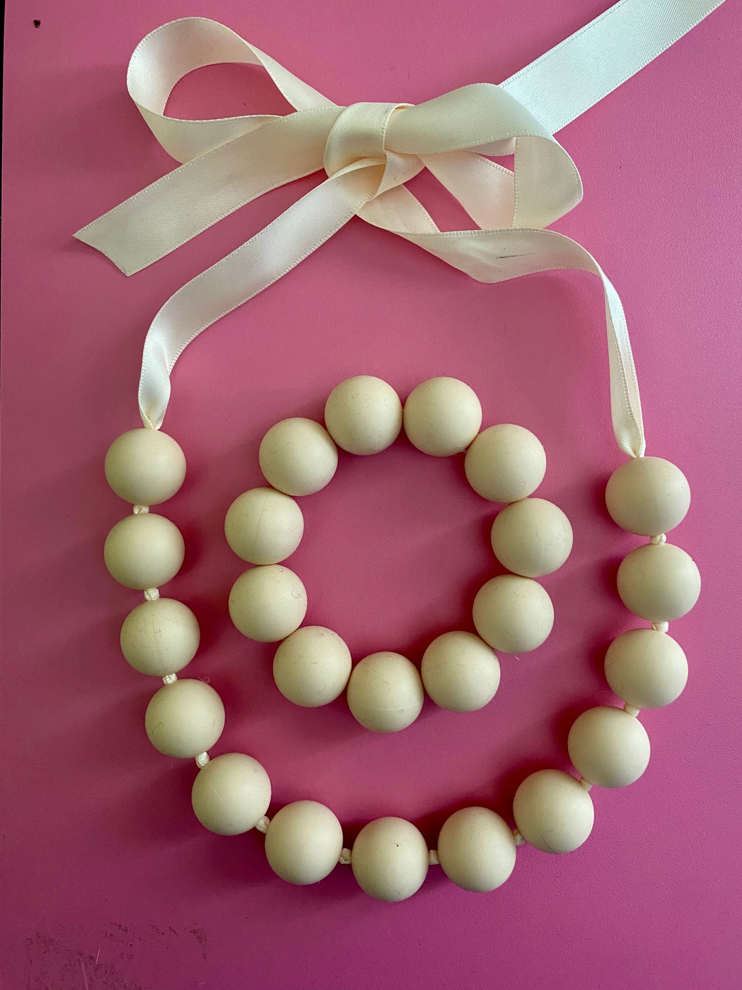 Halsband Beige