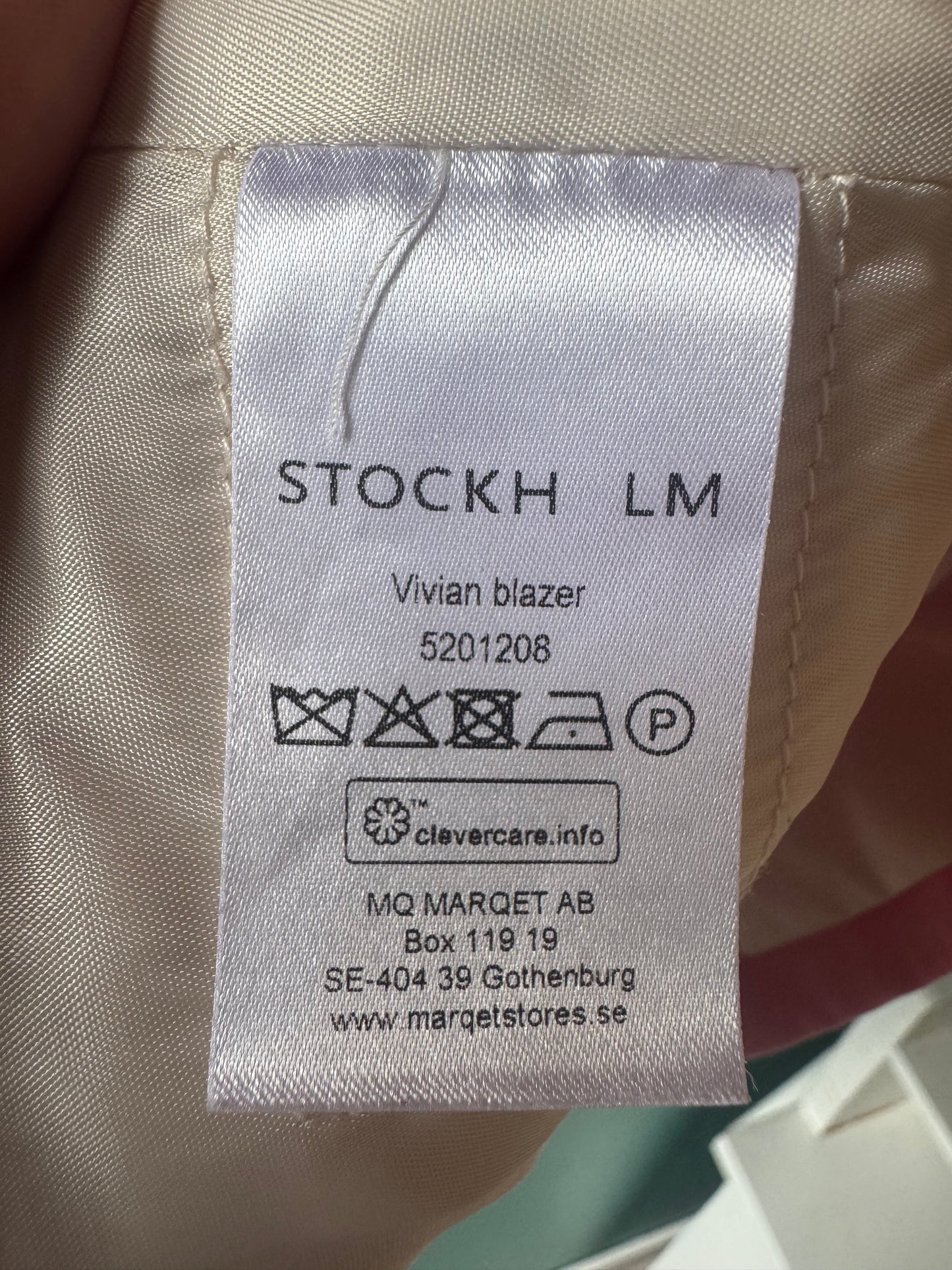 Stockholm rosa kavaj stl. 38