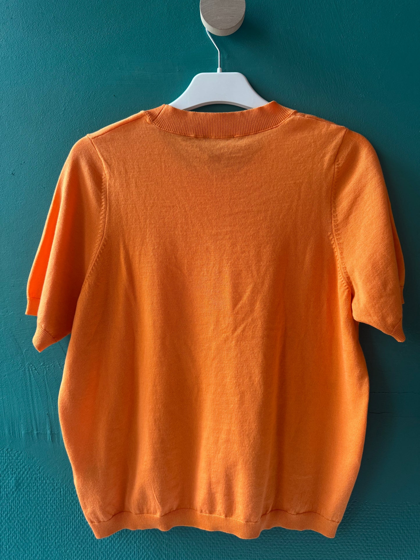 Lindex orange finstickad tröja
