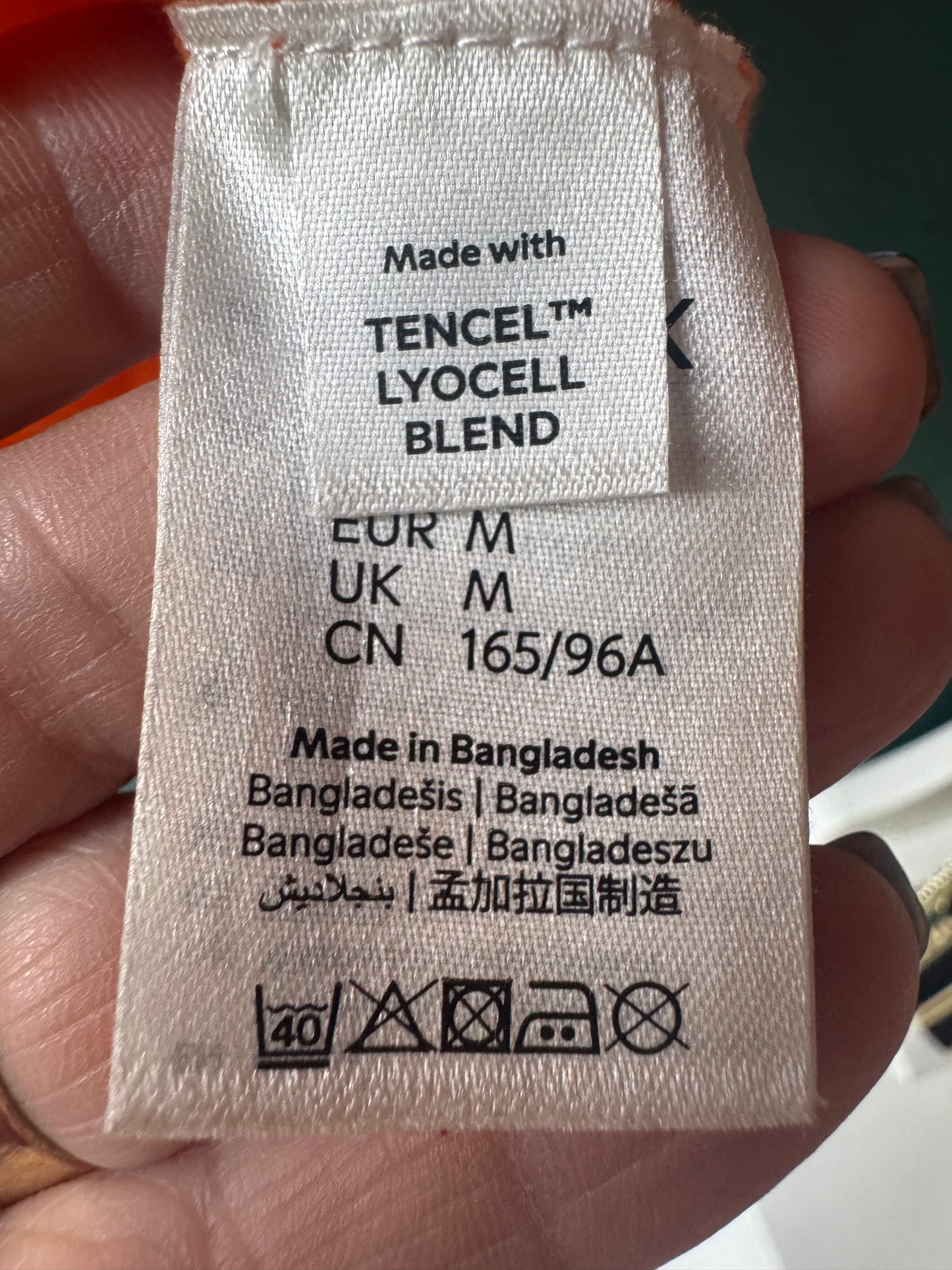 Lindex orange finstickad tröja