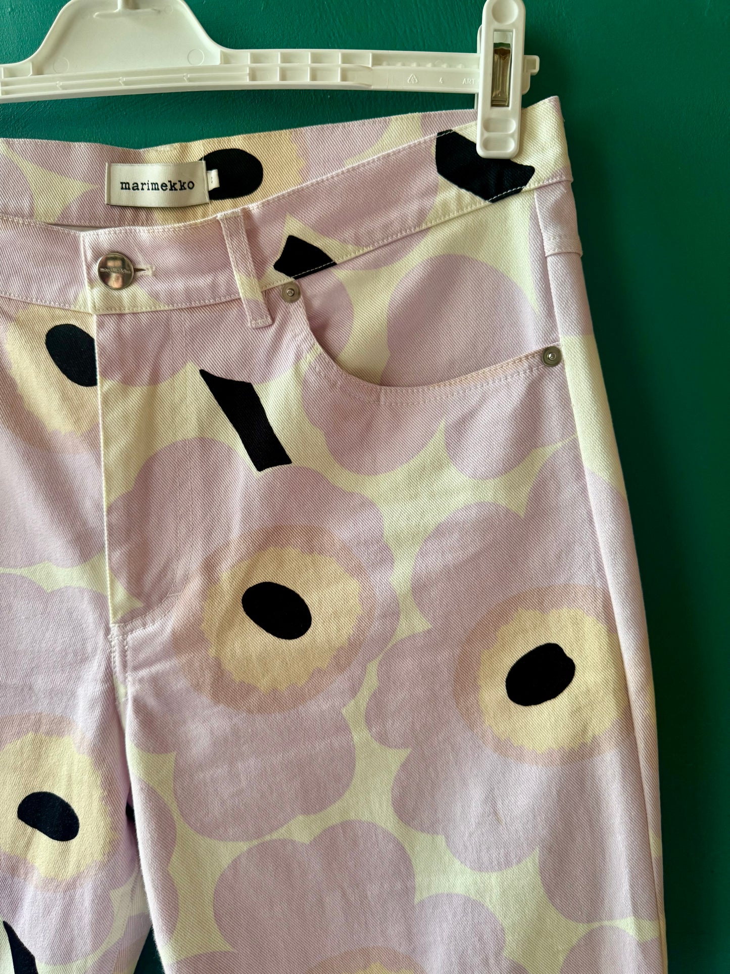 Marimekko Unikko ljusrosalila byxor stl. 42