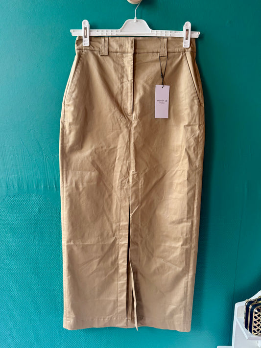 Stockholm Garie kjol ljusbrunbeige stl. 38
