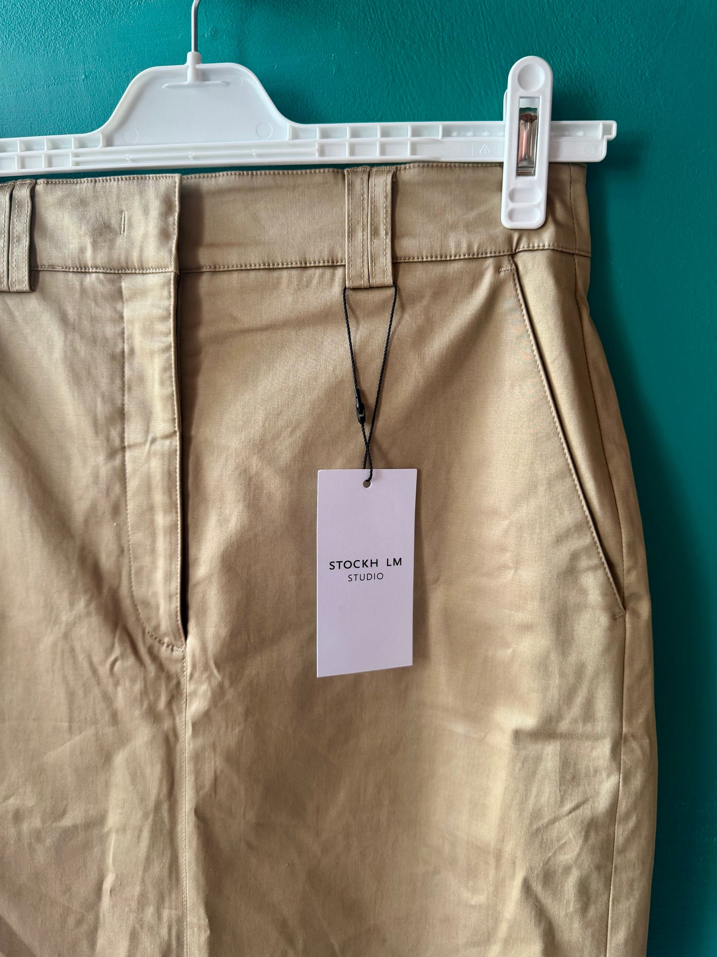 Stockholm Garie kjol ljusbrunbeige stl. 38