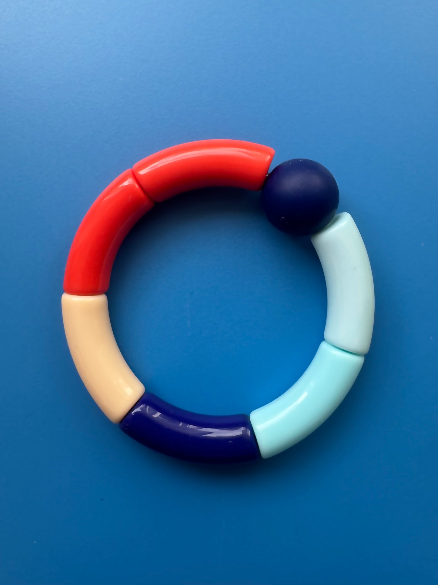 Armring Blå Orangeröd