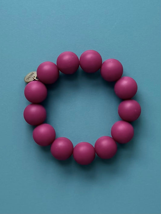 Armband MELLAN Vinröd
