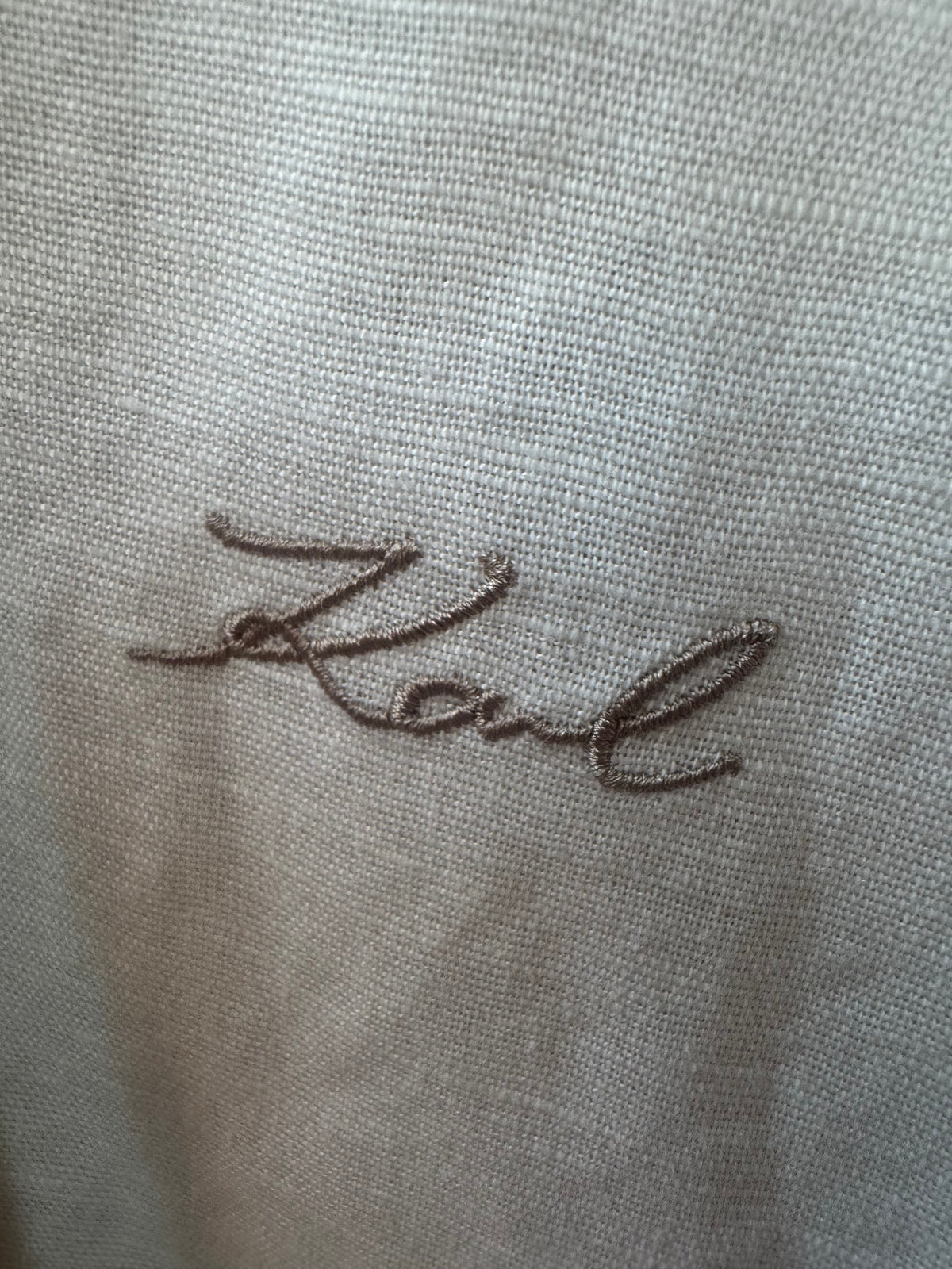 Karl Lagerfeld beige skjorta stl. XL