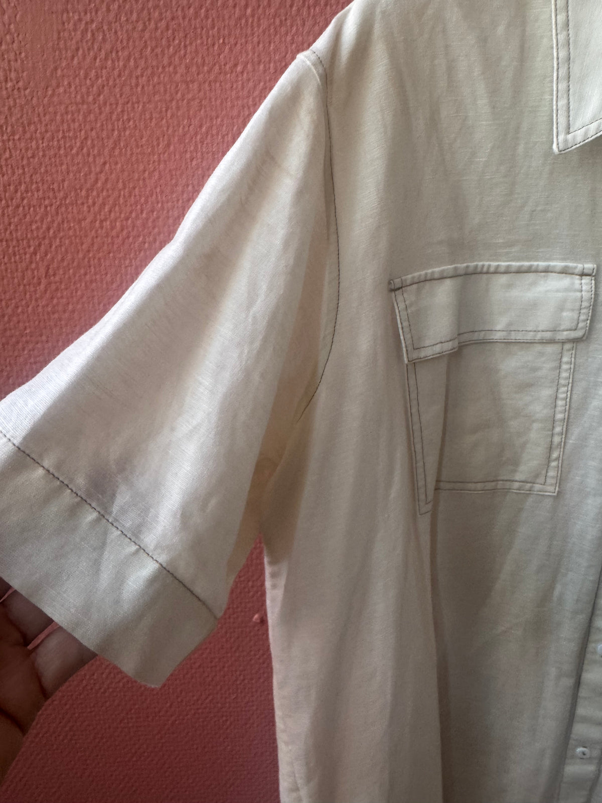 Karl Lagerfeld beige skjorta stl. XL