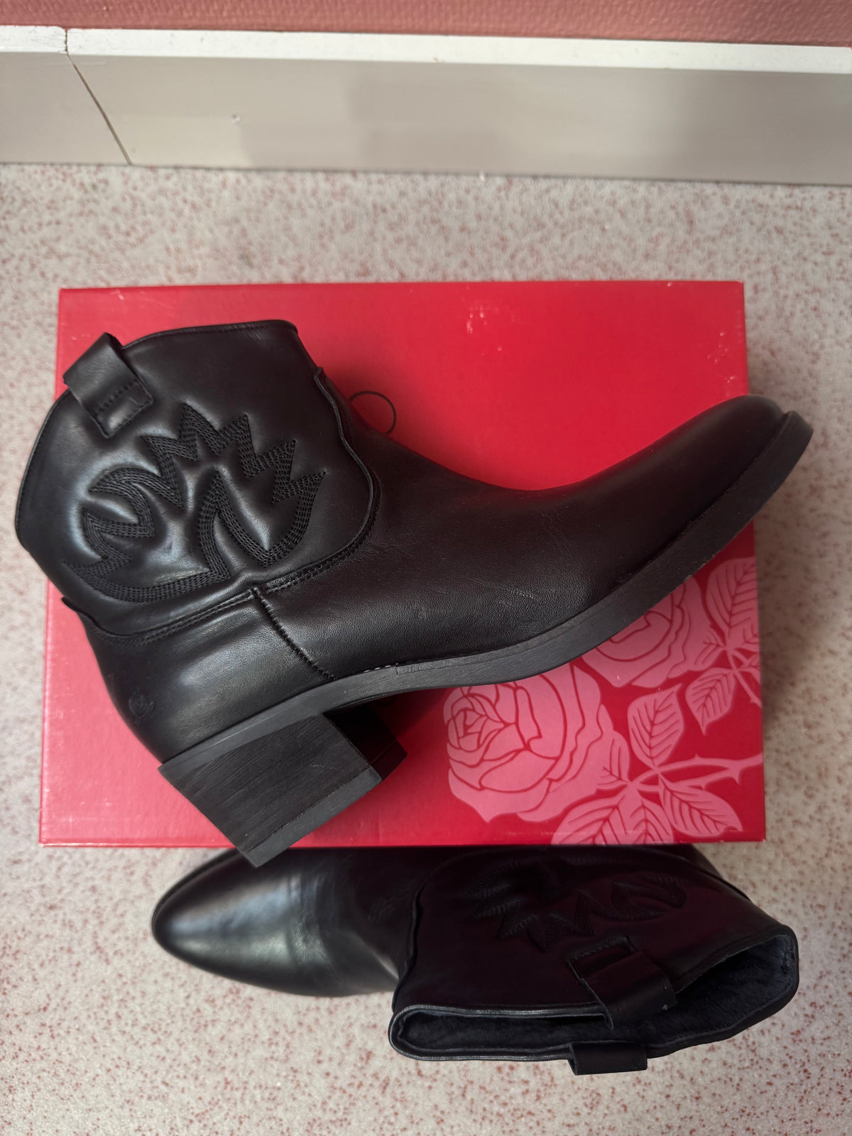Rosa Negra skinnboots stl. 40