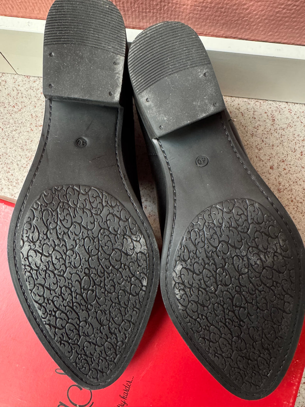 Rosa Negra skinnboots stl. 40