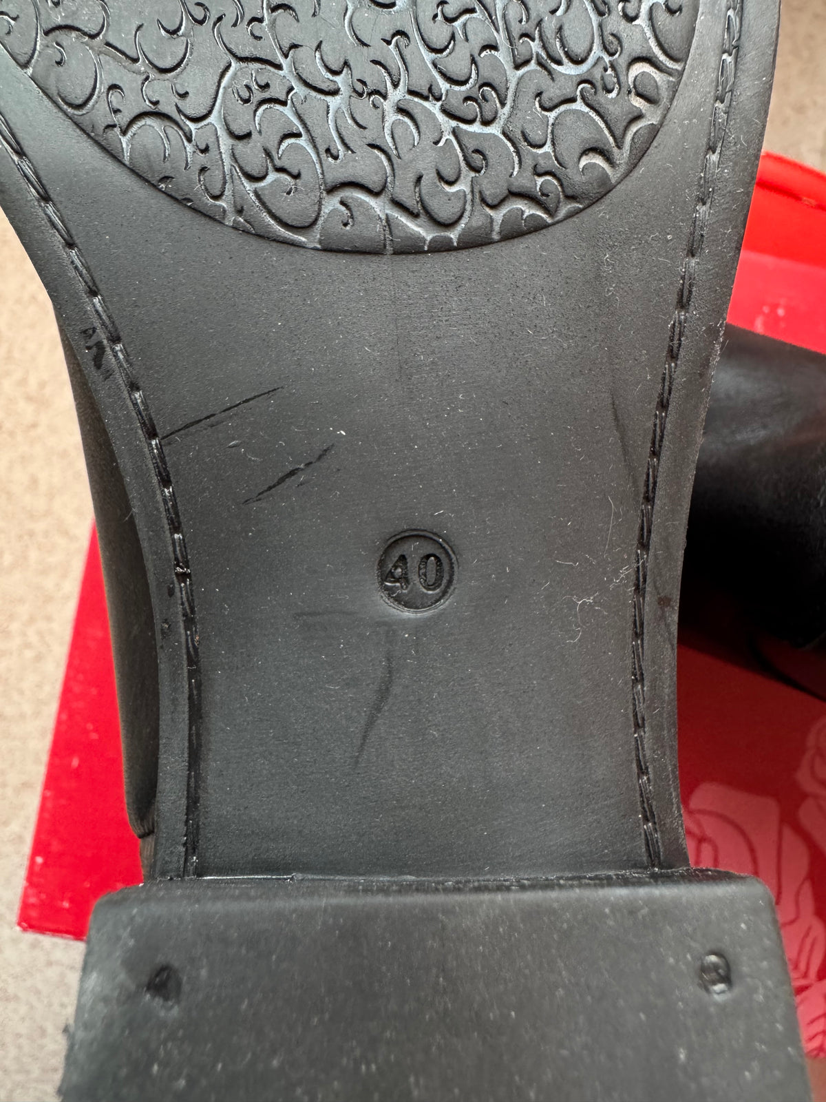 Rosa Negra skinnboots stl. 40